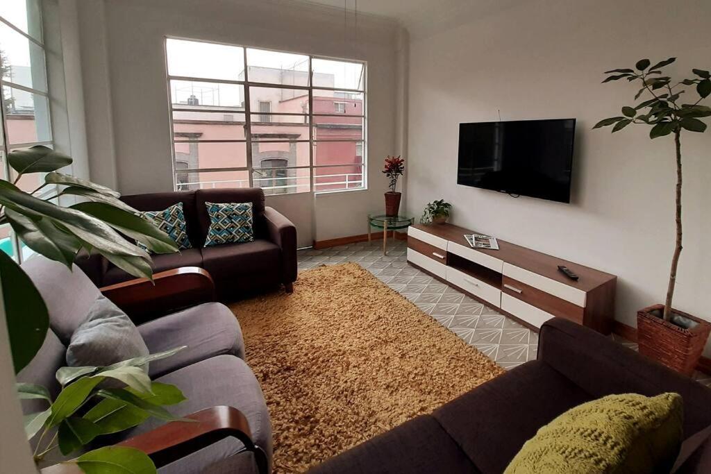 2B Acogedor Y Amplio Depto, Centro Historico Cdmx Apartment Mexico City Luaran gambar